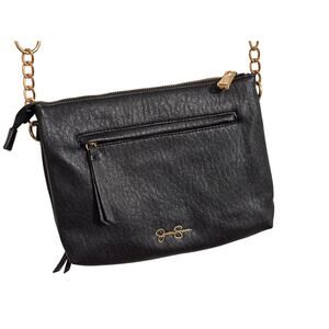 JESSICA SIMPSON BLACK GOLD ACCENT(S) HANDBAG